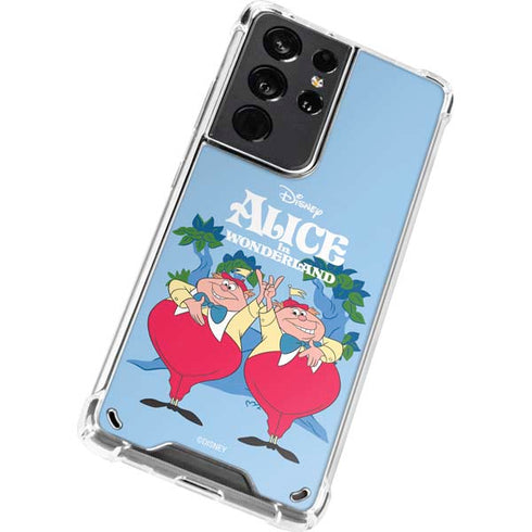 Disney Alice in Wonderland Tweedle Dee and Tweedle Dum Galaxy S21 Ultra 5G Clear Case
