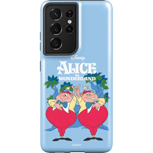 Disney Alice in Wonderland Tweedle Dee and Tweedle Dum Galaxy S21 Ultra 5G Pro Case