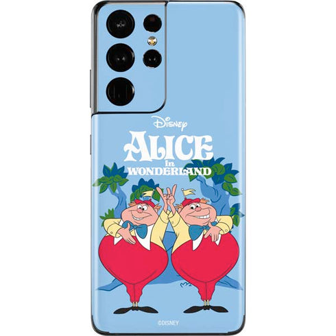 Disney Alice in Wonderland Tweedle Dee and Tweedle Dum Galaxy S21 Ultra 5G Skin