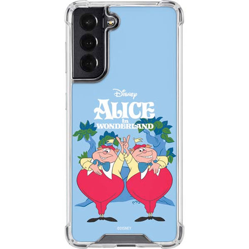 Disney Alice in Wonderland Tweedle Dee and Tweedle Dum Galaxy S22 Clear Case
