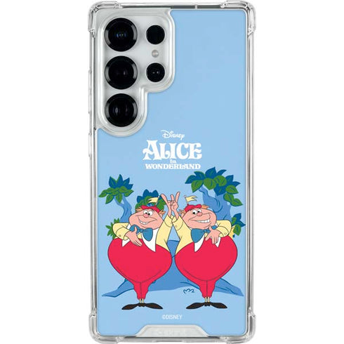 Disney Alice in Wonderland Tweedle Dee and Tweedle Dum Galaxy S25 Ultra Clear Case