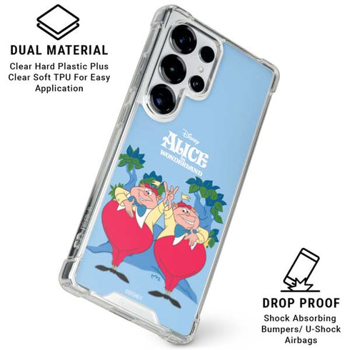 Disney Alice in Wonderland Tweedle Dee and Tweedle Dum Galaxy S25 Ultra Clear Case