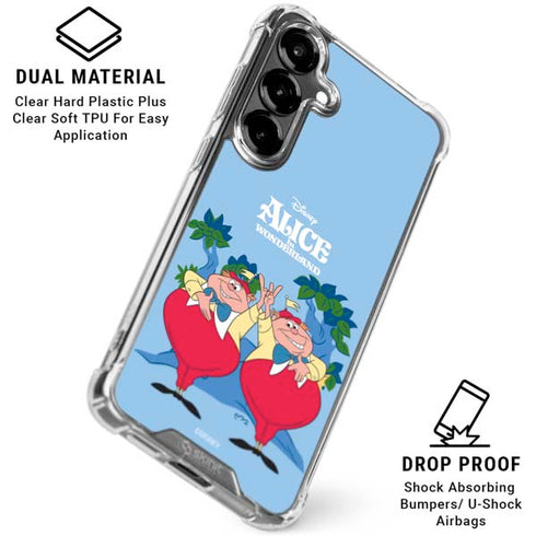 Disney Alice in Wonderland Tweedle Dee and Tweedle Dum Galaxy S26 Plus Clear Case