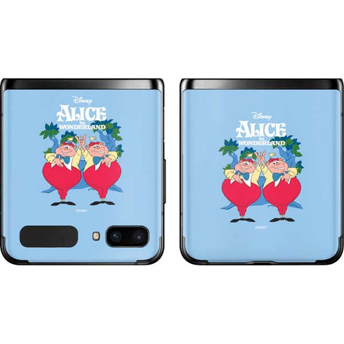 Disney Alice in Wonderland Tweedle Dee and Tweedle Dum Galaxy Z Flip Skin