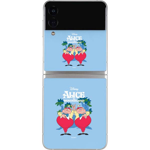Disney Alice in Wonderland Tweedle Dee and Tweedle Dum Galaxy Z Flip3 5G Skin