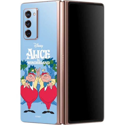 Disney Alice in Wonderland Tweedle Dee and Tweedle Dum Galaxy Z Fold2 5G Skin