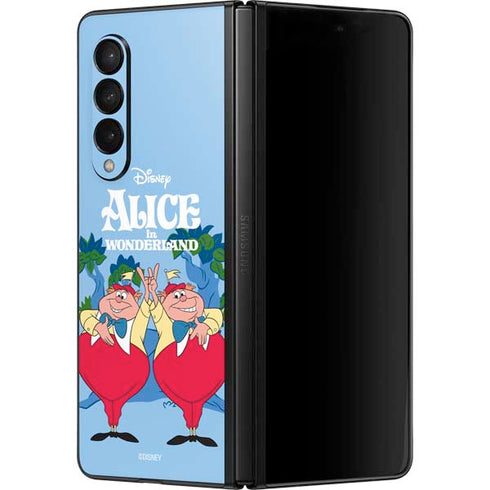 Disney Alice in Wonderland Tweedle Dee and Tweedle Dum Galaxy Z Fold3 5G Skin
