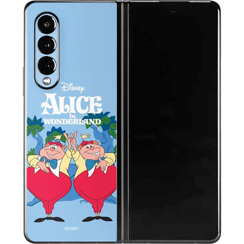 Disney Alice in Wonderland Tweedle Dee and Tweedle Dum Galaxy Z Fold3 5G Skin