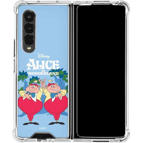 Disney Alice in Wonderland Tweedle Dee and Tweedle Dum Galaxy Z Fold4 5G Clear Case