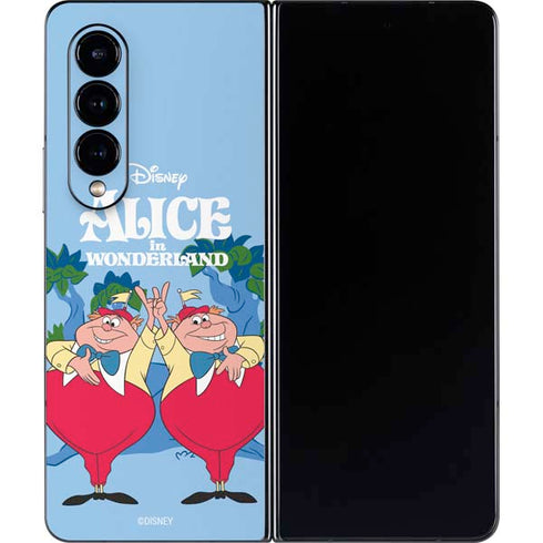 Disney Alice in Wonderland Tweedle Dee and Tweedle Dum Galaxy Z Fold4 5G Skin