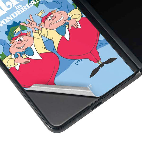 Disney Alice in Wonderland Tweedle Dee and Tweedle Dum Galaxy Z Fold4 5G Skin