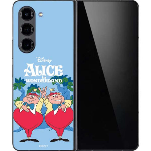 Disney Alice in Wonderland Tweedle Dee and Tweedle Dum Galaxy Z Fold5 5G Skin