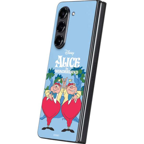Disney Alice in Wonderland Tweedle Dee and Tweedle Dum Galaxy Z Fold5 5G Skin