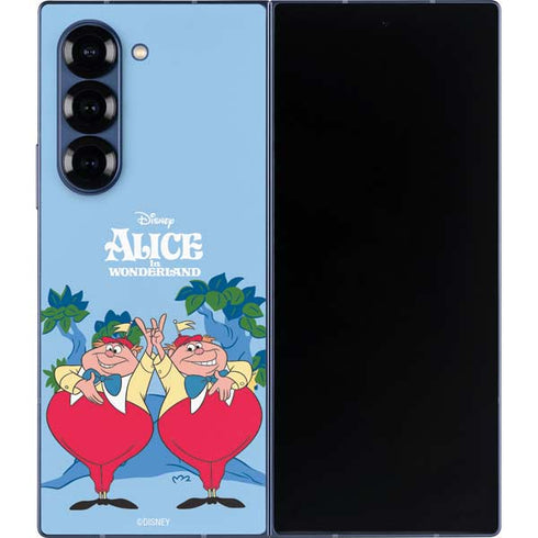 Disney Alice in Wonderland Tweedle Dee and Tweedle Dum Galaxy Z Fold6 Skin