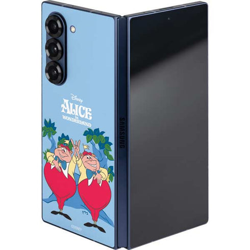 Disney Alice in Wonderland Tweedle Dee and Tweedle Dum Galaxy Z Fold6 Skin