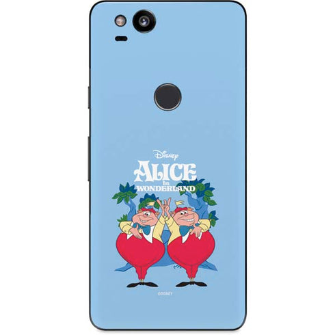 Disney Alice in Wonderland Tweedle Dee and Tweedle Dum Google Pixel 2 Skin