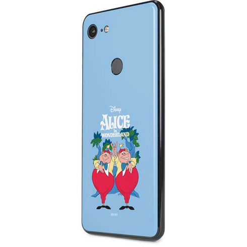 Disney Alice in Wonderland Tweedle Dee and Tweedle Dum Google Pixel 3 XL Skin