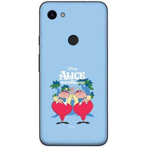 Disney Alice in Wonderland Tweedle Dee and Tweedle Dum Google Pixel 3a Skin