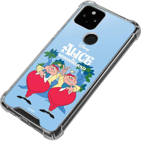 Disney Alice in Wonderland Tweedle Dee and Tweedle Dum Google Pixel 5 Clear Case