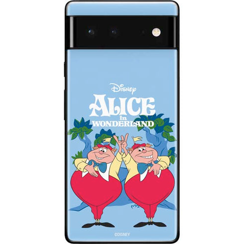 Disney Alice in Wonderland Tweedle Dee and Tweedle Dum Google Pixel 6 Skin