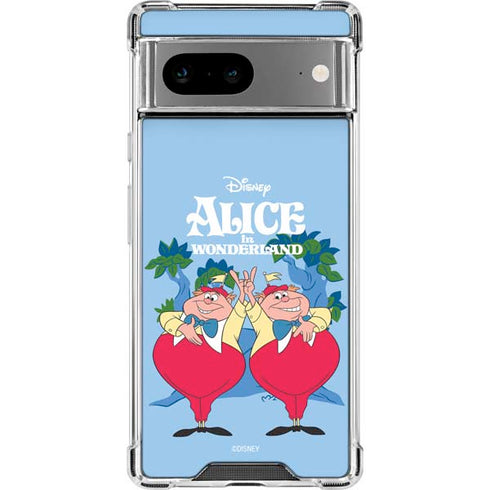 Disney Alice in Wonderland Tweedle Dee and Tweedle Dum Google Pixel 8 Clear Case