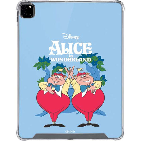 Disney Alice in Wonderland Tweedle Dee and Tweedle Dum iPad Pro 12.9in (2020) Clear Case