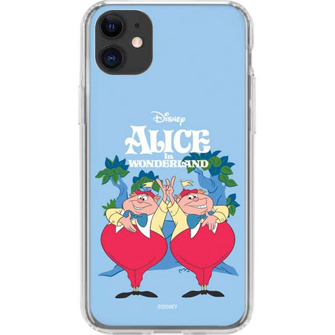 Disney Alice in Wonderland Tweedle Dee and Tweedle Dum iPhone 11 Clear Case
