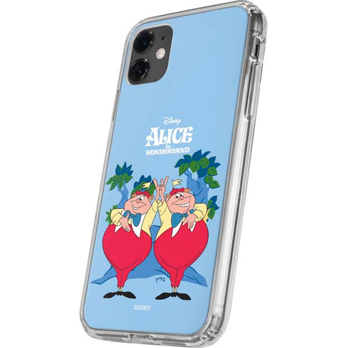 Disney Alice in Wonderland Tweedle Dee and Tweedle Dum iPhone 11 Clear Case