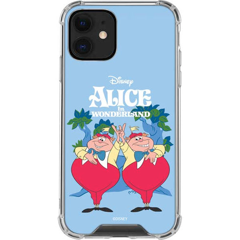Disney Alice in Wonderland Tweedle Dee and Tweedle Dum iPhone 12 Clear Case