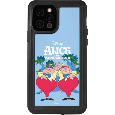 Disney Alice in Wonderland Tweedle Dee and Tweedle Dum iPhone 12 Pro Waterproof Case