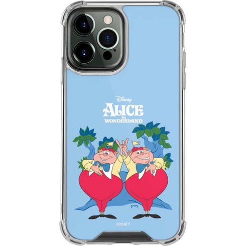 Disney Alice in Wonderland Tweedle Dee and Tweedle Dum iPhone 13 Pro Max Clear Case