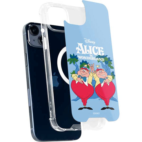 Disney Alice in Wonderland Tweedle Dee and Tweedle Dum iPhone 15 MagSafe Case
