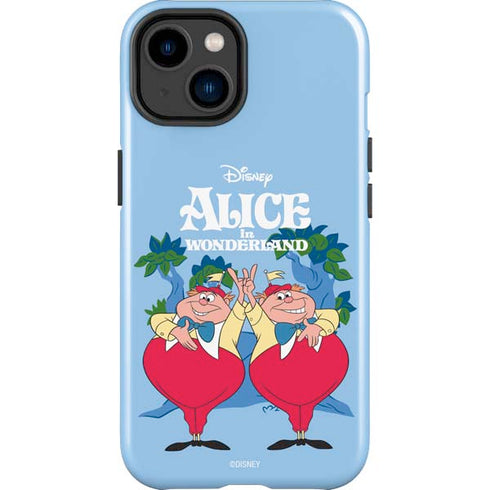 Disney Alice in Wonderland Tweedle Dee and Tweedle Dum iPhone 15 Plus Impact Case