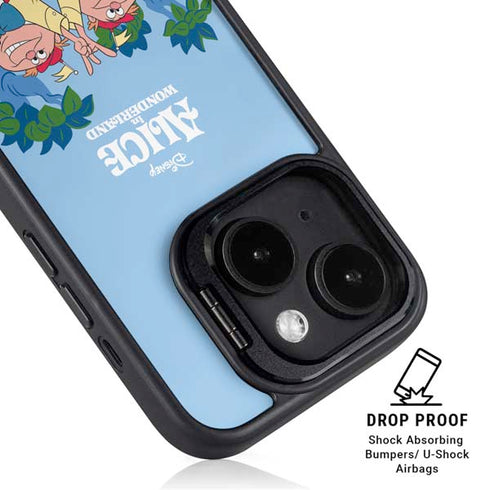 Disney Alice in Wonderland Tweedle Dee and Tweedle Dum iPhone 14 Plus Kickstand Case