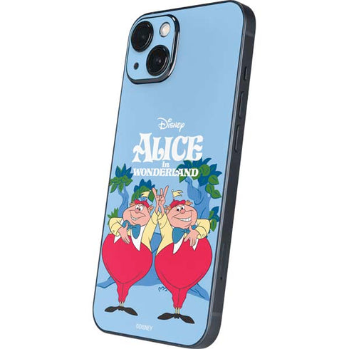 Disney Alice in Wonderland Tweedle Dee and Tweedle Dum iPhone 15 Plus Skin