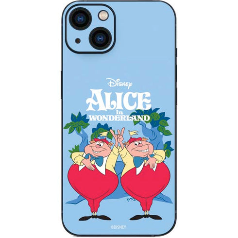 Disney Alice in Wonderland Tweedle Dee and Tweedle Dum iPhone 14 Plus Skin