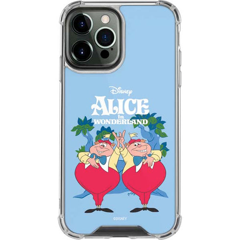 Disney Alice in Wonderland Tweedle Dee and Tweedle Dum iPhone 14 Pro Max Clear Case