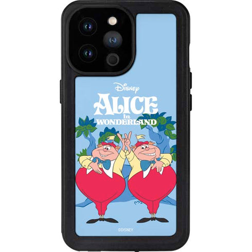 Disney Alice in Wonderland Tweedle Dee and Tweedle Dum iPhone 14 Pro Max Waterproof Case