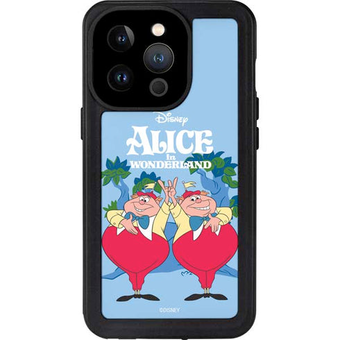 Disney Alice in Wonderland Tweedle Dee and Tweedle Dum iPhone 14 Pro Waterproof Case