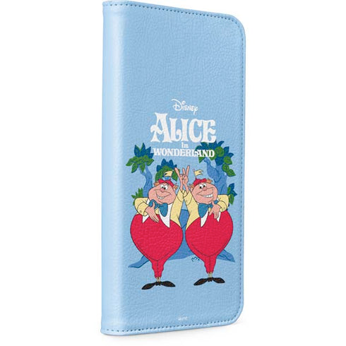 Disney Alice in Wonderland Tweedle Dee and Tweedle Dum iPhone 15 Plus Folio Case