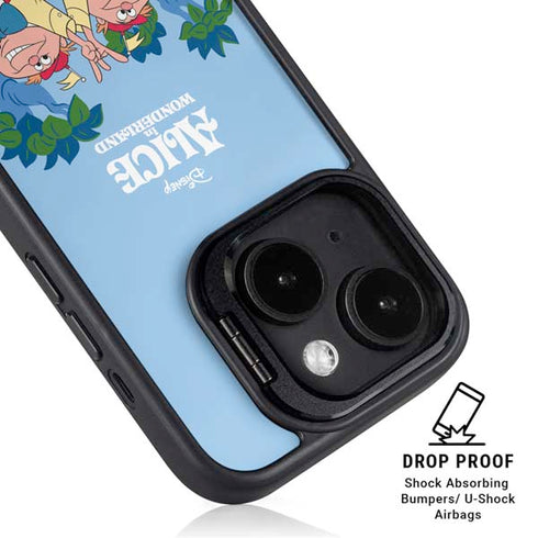 Disney Alice in Wonderland Tweedle Dee and Tweedle Dum iPhone 15 Plus Kickstand Case