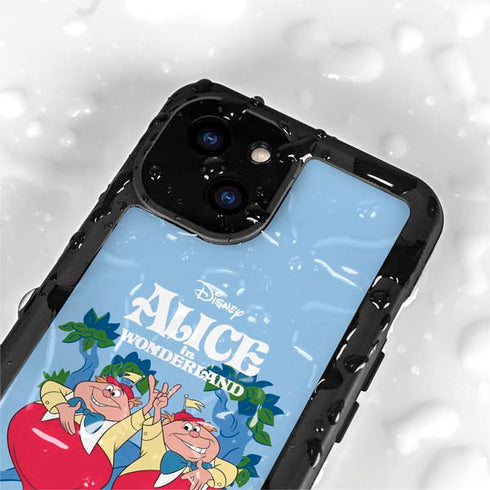 Disney Alice in Wonderland Tweedle Dee and Tweedle Dum iPhone 15 Plus Waterproof Case