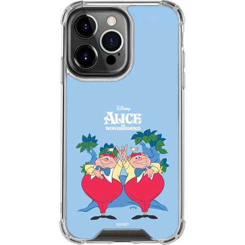 Disney Alice in Wonderland Tweedle Dee and Tweedle Dum iPhone 15 Pro Clear Case