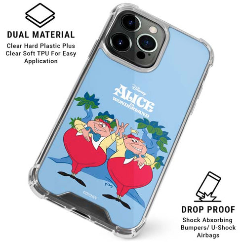 Disney Alice in Wonderland Tweedle Dee and Tweedle Dum iPhone 15 Pro Clear Case