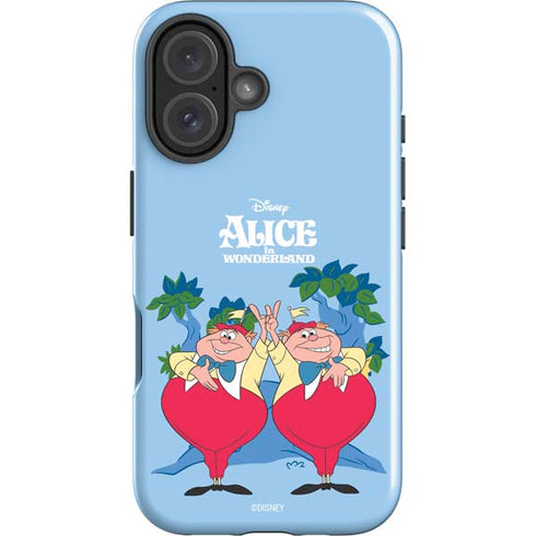 Disney Alice in Wonderland Tweedle Dee and Tweedle Dum iPhone 16 Impact Case