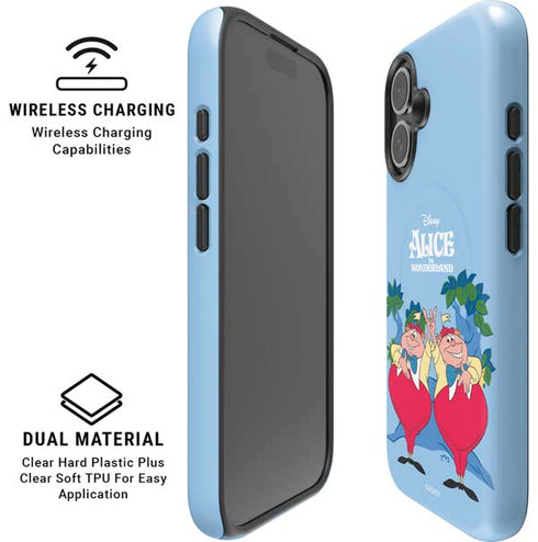 Disney Alice in Wonderland Tweedle Dee and Tweedle Dum iPhone 16 Magsafe Impact Case