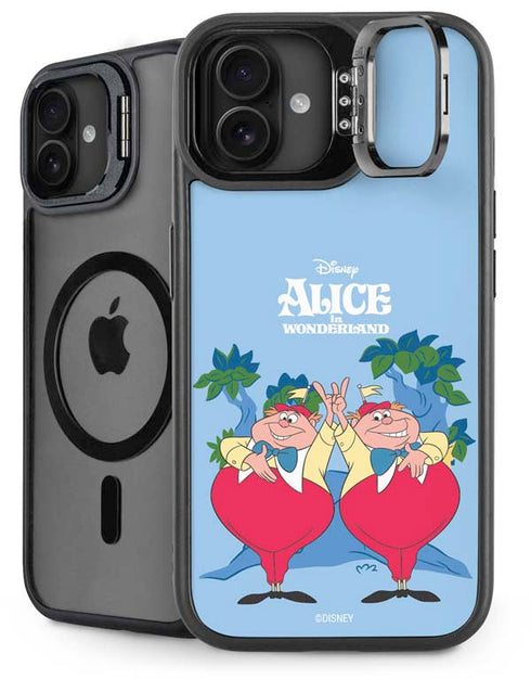 Disney Alice in Wonderland Tweedle Dee and Tweedle Dum iPhone 16 Plus Kickstand Case