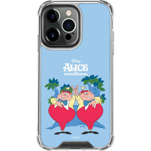 Disney Alice in Wonderland Tweedle Dee and Tweedle Dum iPhone 16 Pro Max Clear Case