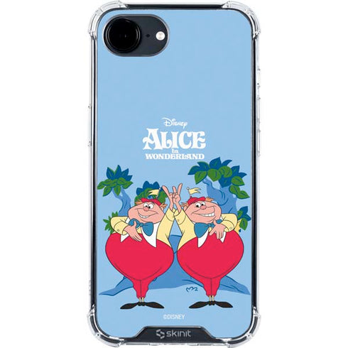 Disney Alice in Wonderland Tweedle Dee and Tweedle Dum iPhone 16e Clear Case