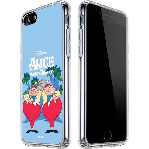 Disney Alice in Wonderland Tweedle Dee and Tweedle Dum iPhone SE (2nd & 3rd Gen) Clear Case
